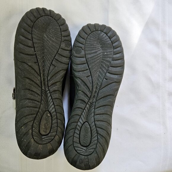 jsport Black Faux Fur Lined Unisex Activewear Casual Slip-on Shoes Size10M - Picture 4 of 6